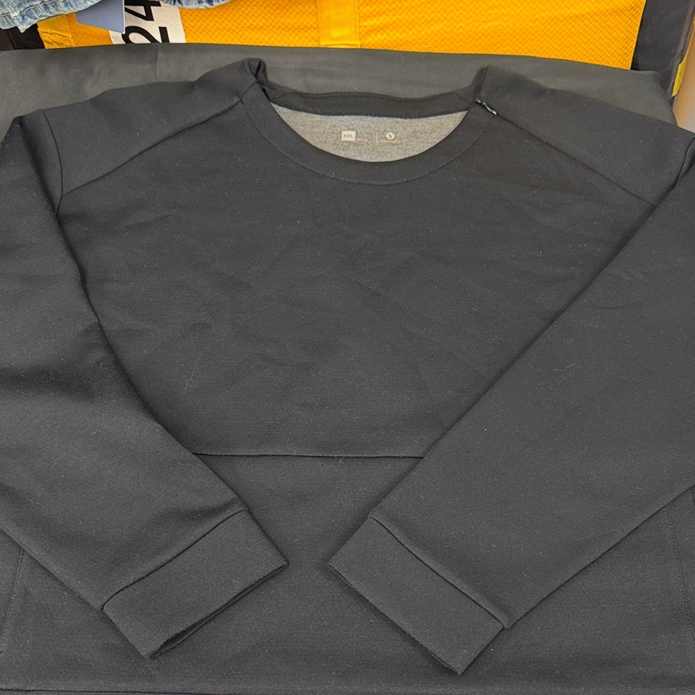 Xersion Pullover Black Sweater plus size XXL stretch soft touch long sleeve new